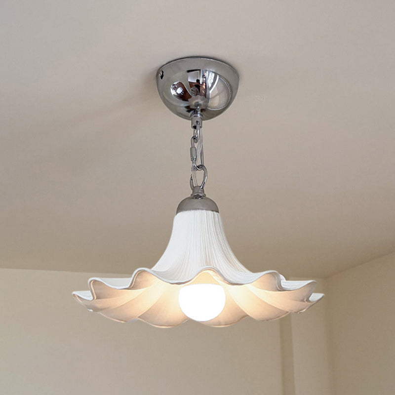 Raffuly Fluted Ceramic Flush Mount