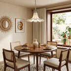 Raffuly Fluted Ceramic Flush Mount