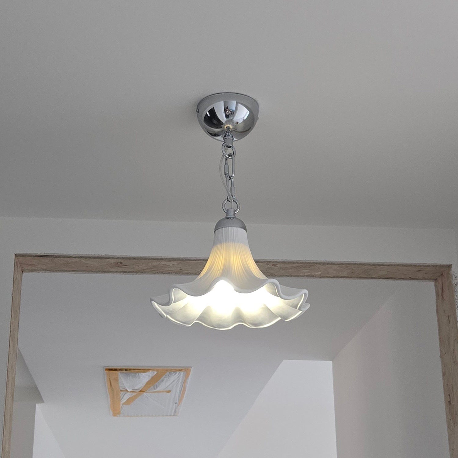 Raffuly Fluted Ceramic Flush Mount