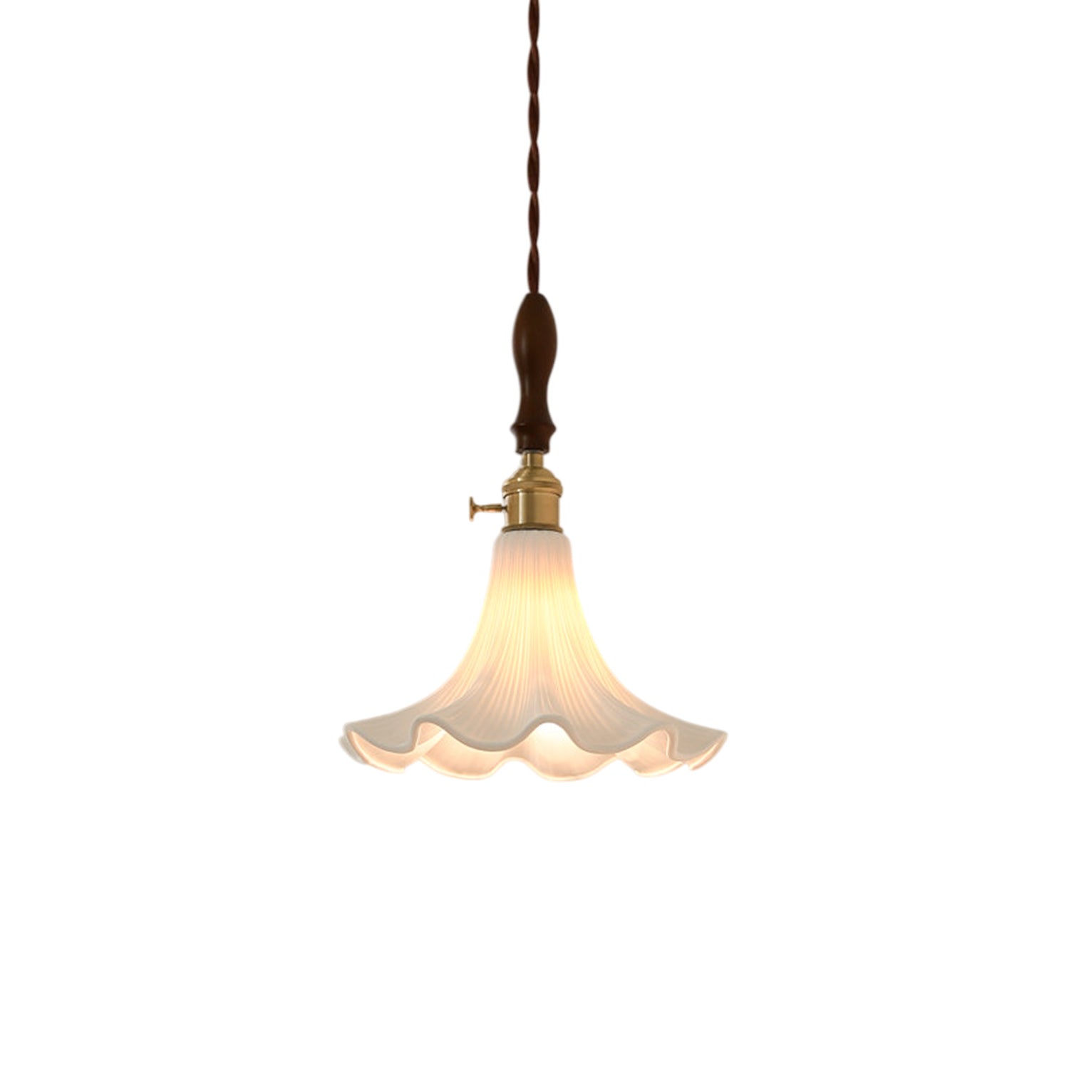 Raffuly Ruffled Ceramic Pendant Lamp