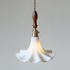 Raffuly Ruffled Ceramic Pendant Lamp