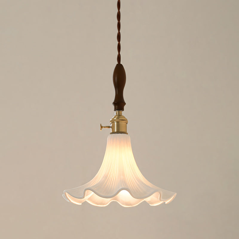 Raffuly Ruffled Ceramic Pendant Lamp