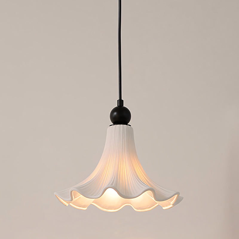 Raffuly Ruffled Ceramic Pendant Lamp