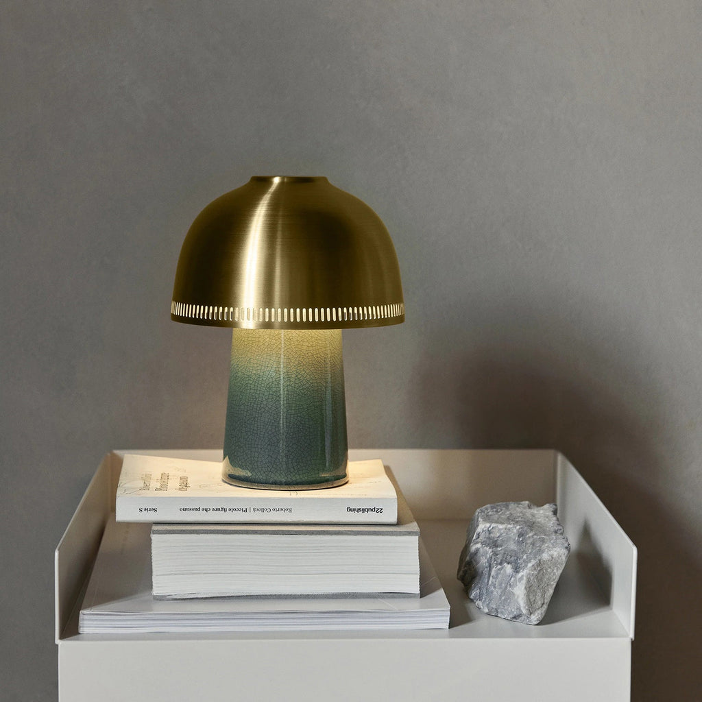 Raku Cordless Ceramic Table Lamp