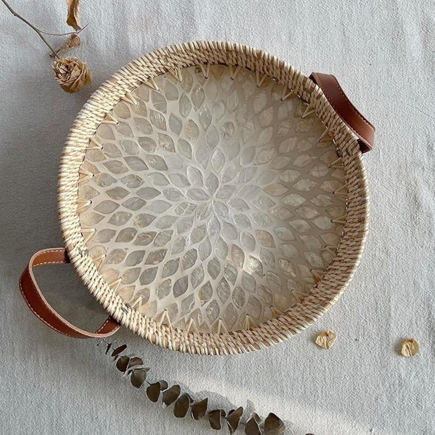 Rattan Tray Natural Rattan Handcrafted Storage Tray