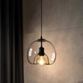 Smoke Gray – Hand-Blown Glass Pendant Light with Adjustable Suspension