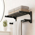 RaumEbene: Towel Holder for Bathroom – Multi-layered Wall Mount Made of Metal, Sturdy & Decorative for Towels & Accessories