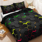 RaumLeben: Decorative Duvet Cover Set – Soft, Breathable & Durable with Exclusive Geometric Pattern for Home