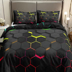 RaumLeben: Decorative Duvet Cover Set – Soft, Breathable & Durable with Exclusive Geometric Pattern for Home