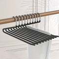 SpaceWonder: Stainless Steel Hangers for Pants in Z-Pattern – Slim, Durable & Ideal for Closet Organization (Pack of 10)