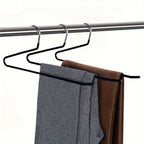 SpaceWonder: Stainless Steel Hangers for Pants in Z-Pattern – Slim, Durable & Ideal for Closet Organization (Pack of 10)