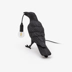 Boreas Raven Table Lamp | Detailed Resin Design, Modern Black Finish