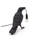 Boreas Raven Table Lamp | Detailed Resin Design, Modern Black Finish