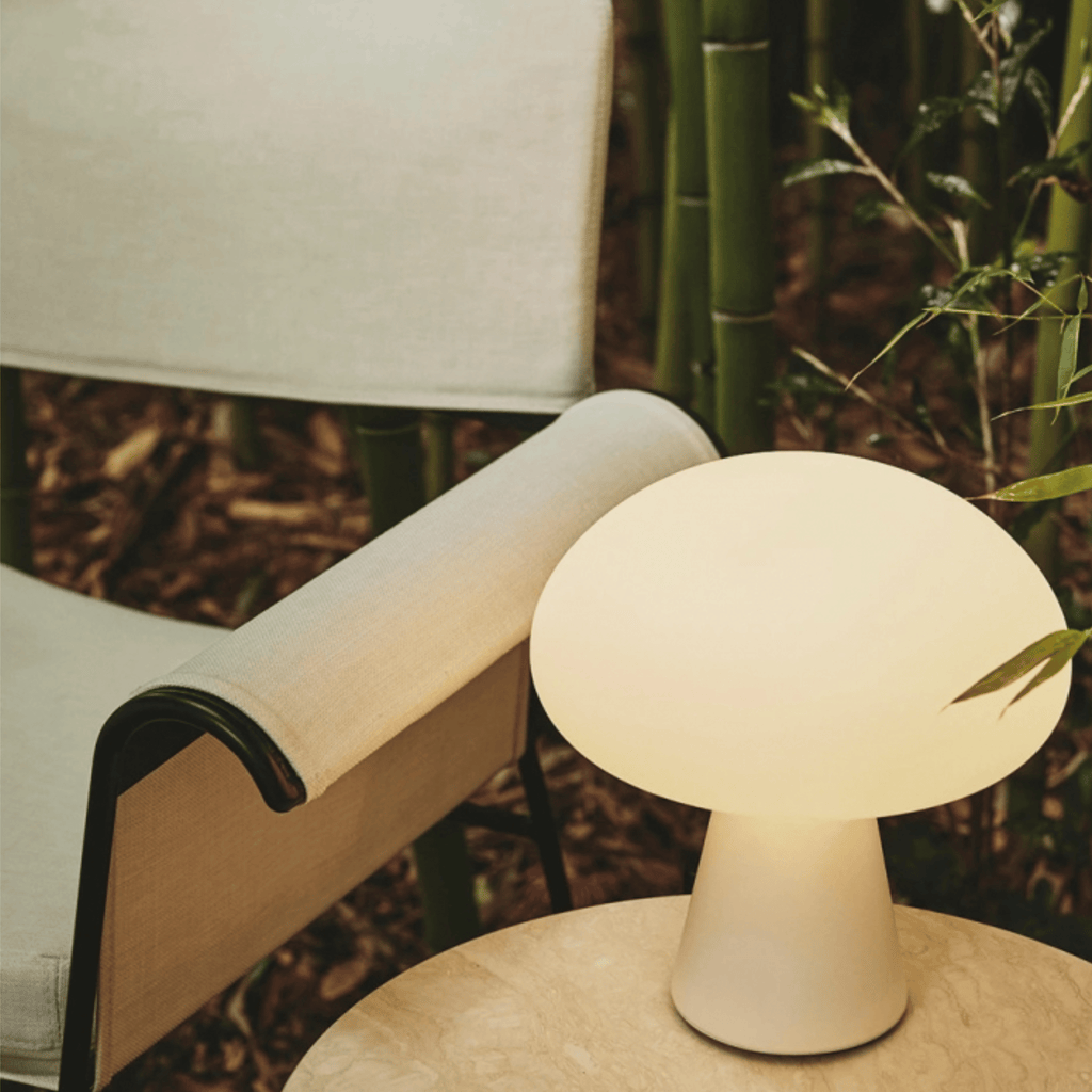 Mushroom Table Lamp, Rechargeable, Touch Dimmer, Warm Light