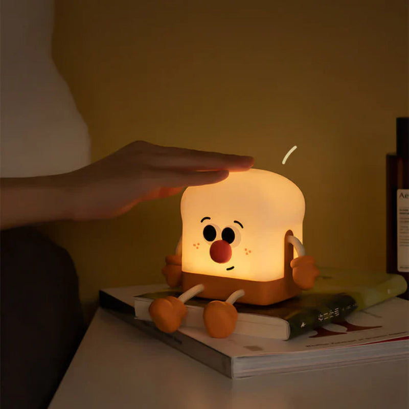 Night Light Rechargeable LED USB Powered Toast Design