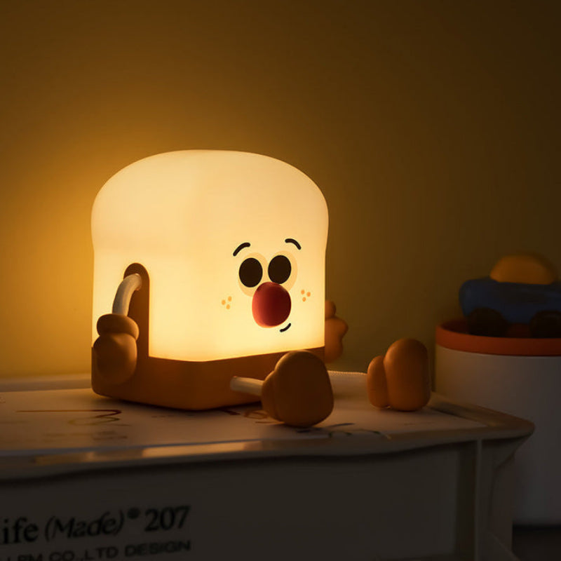 Night Light Rechargeable LED USB Powered Toast Design