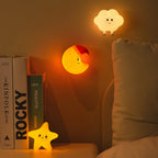 Rechargeable Night Light in Moon, Star, and Cloud Designs – Soothing Glow for Bedrooms and Nurseries