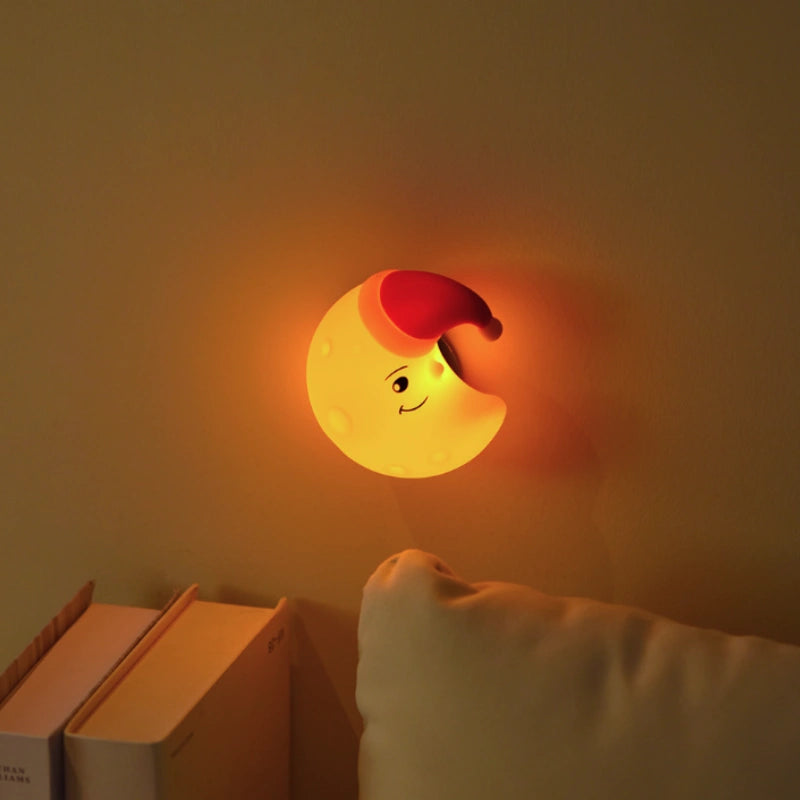Rechargeable Night Light in Moon, Star, and Cloud Designs – Soothing Glow for Bedrooms and Nurseries