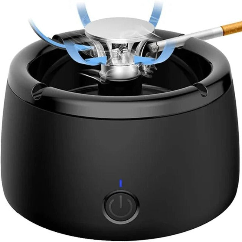 Rechargeable Smokeless Ashtray with Air Purification – Compact, Quiet, Portable for Home, Office, and Car
