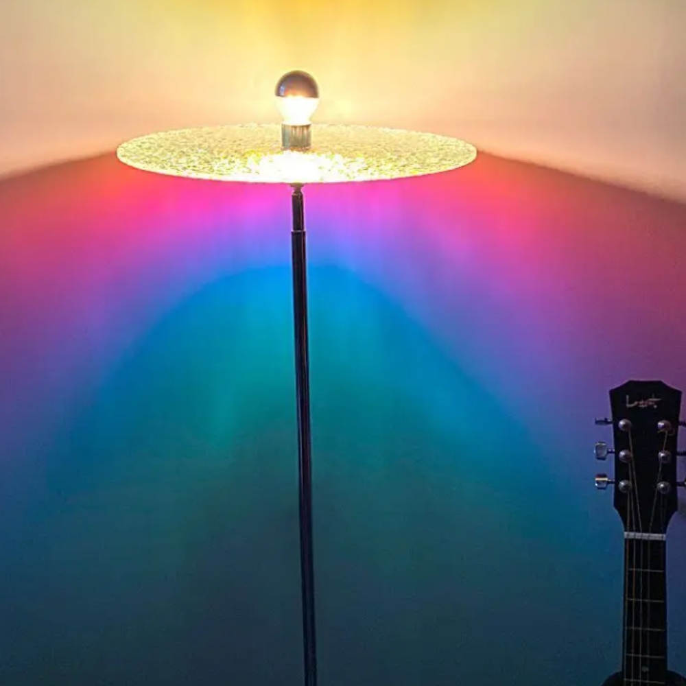 Sunset Projection Table Lamp, Glass Shade, 800mAh Battery, Touch Dimming