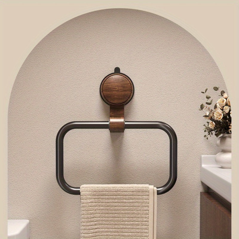 RectaLinie: Towel Holder for Bathroom – Elegant Aluminum Holder, Stable & Space-Saving Without Drilling for Contemporary Bathrooms