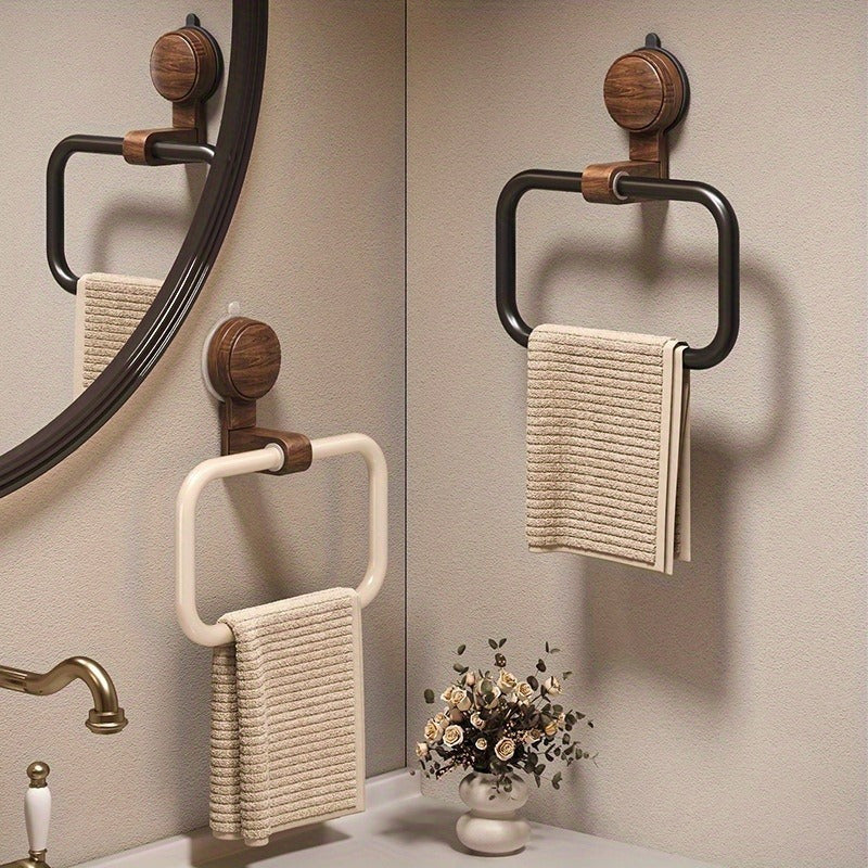 RectaLinie: Towel Holder for Bathroom – Elegant Aluminum Holder, Stable & Space-Saving Without Drilling for Contemporary Bathrooms