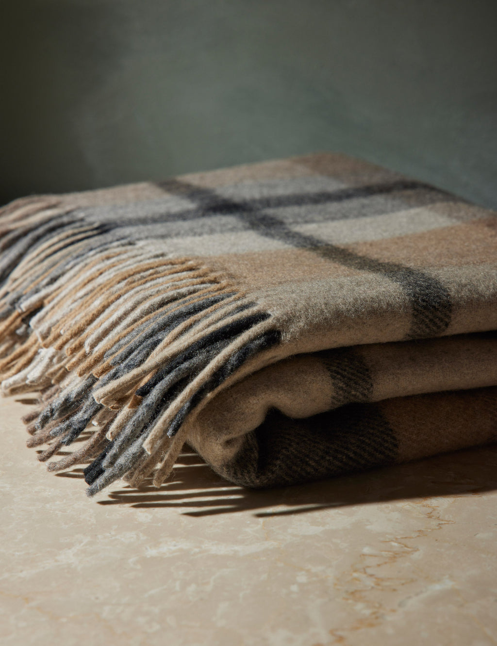 Bello Recycled Wool Throw | Soft, Durable Twill Weave