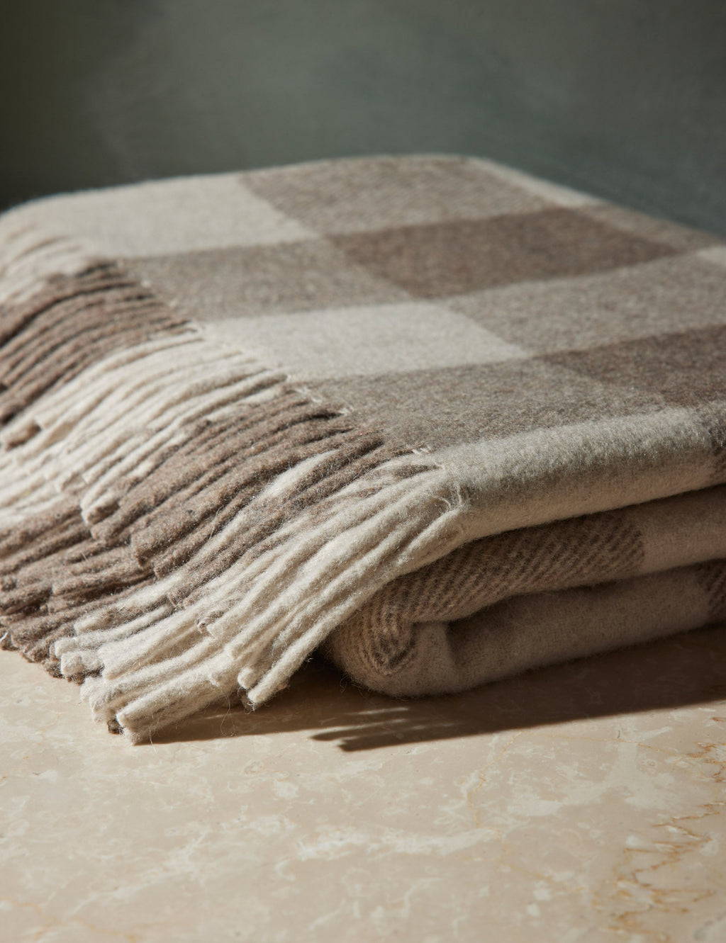 Bello Recycled Wool Throw | Soft, Durable Twill Weave Blanket