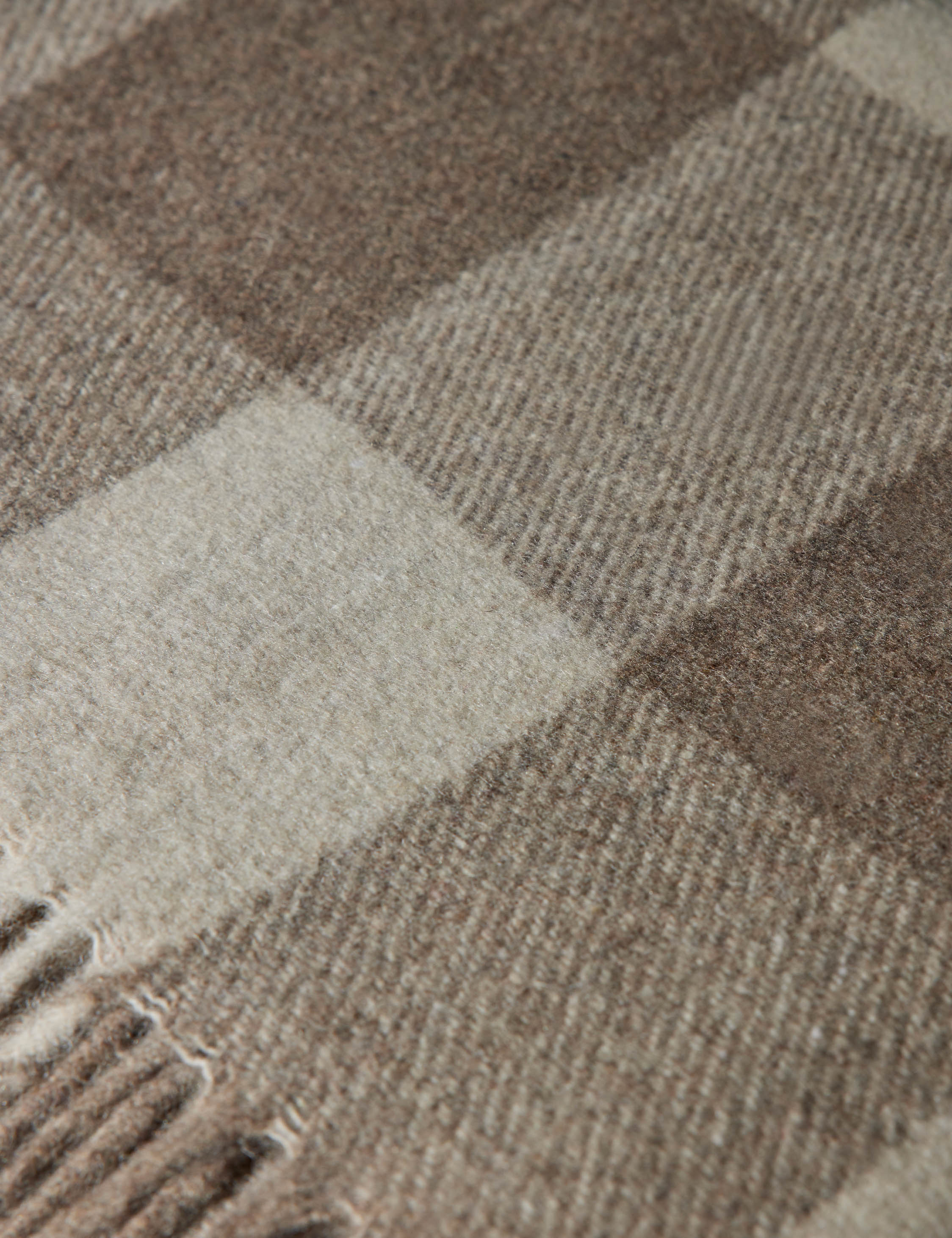 Bello Recycled Wool Throw | Soft, Durable Twill Weave Blanket