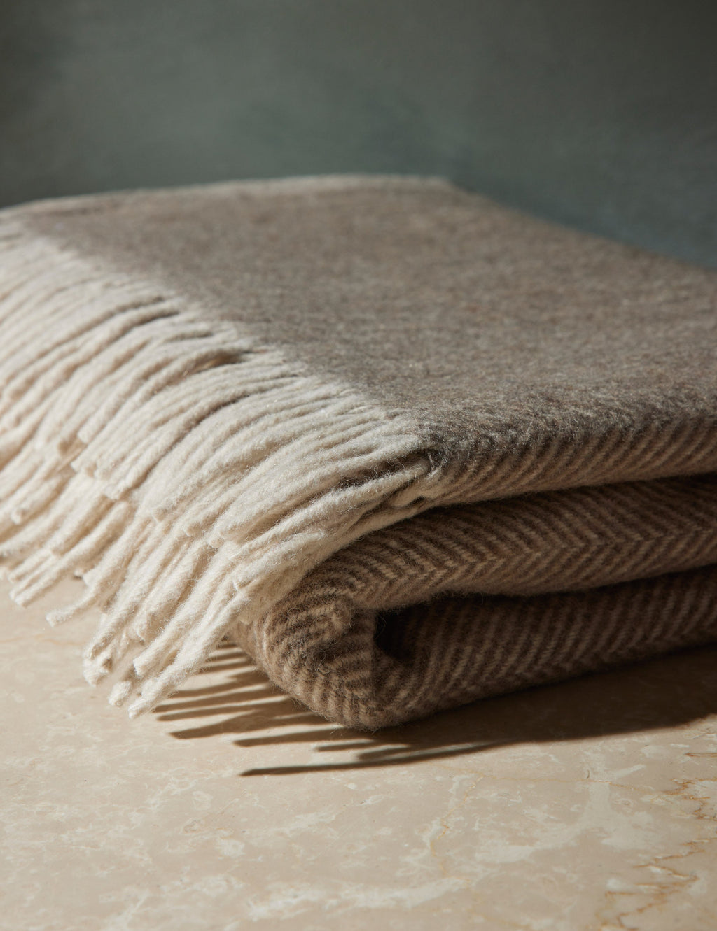 Bello Recycled Wool Throw | Soft, Durable Twill Weave
