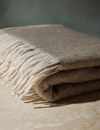 Bello Recycled Wool Throw | Soft, Durable Twill Weave