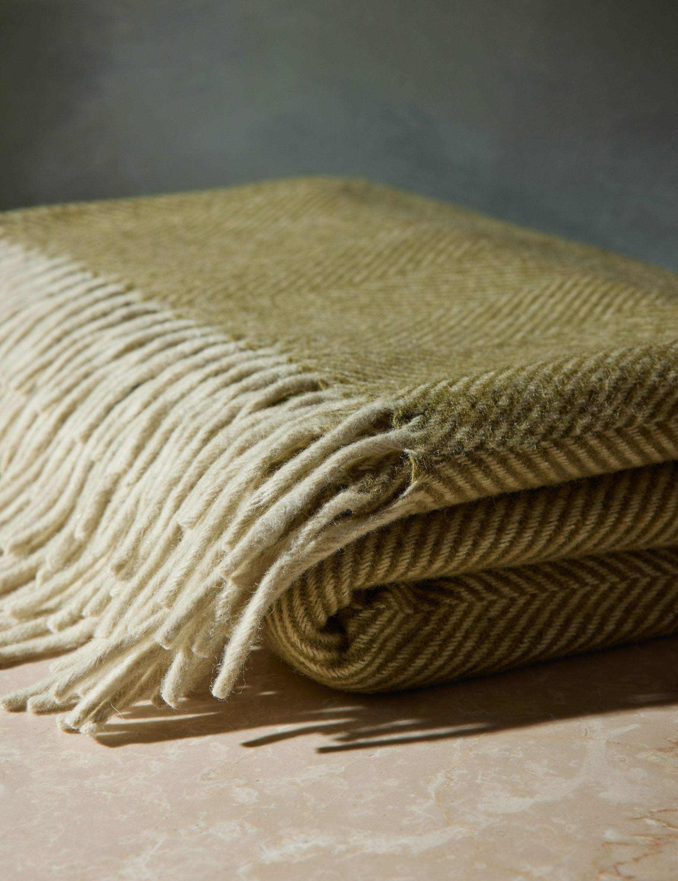 Bello Recycled Wool Throw | Soft, Durable Twill Weave