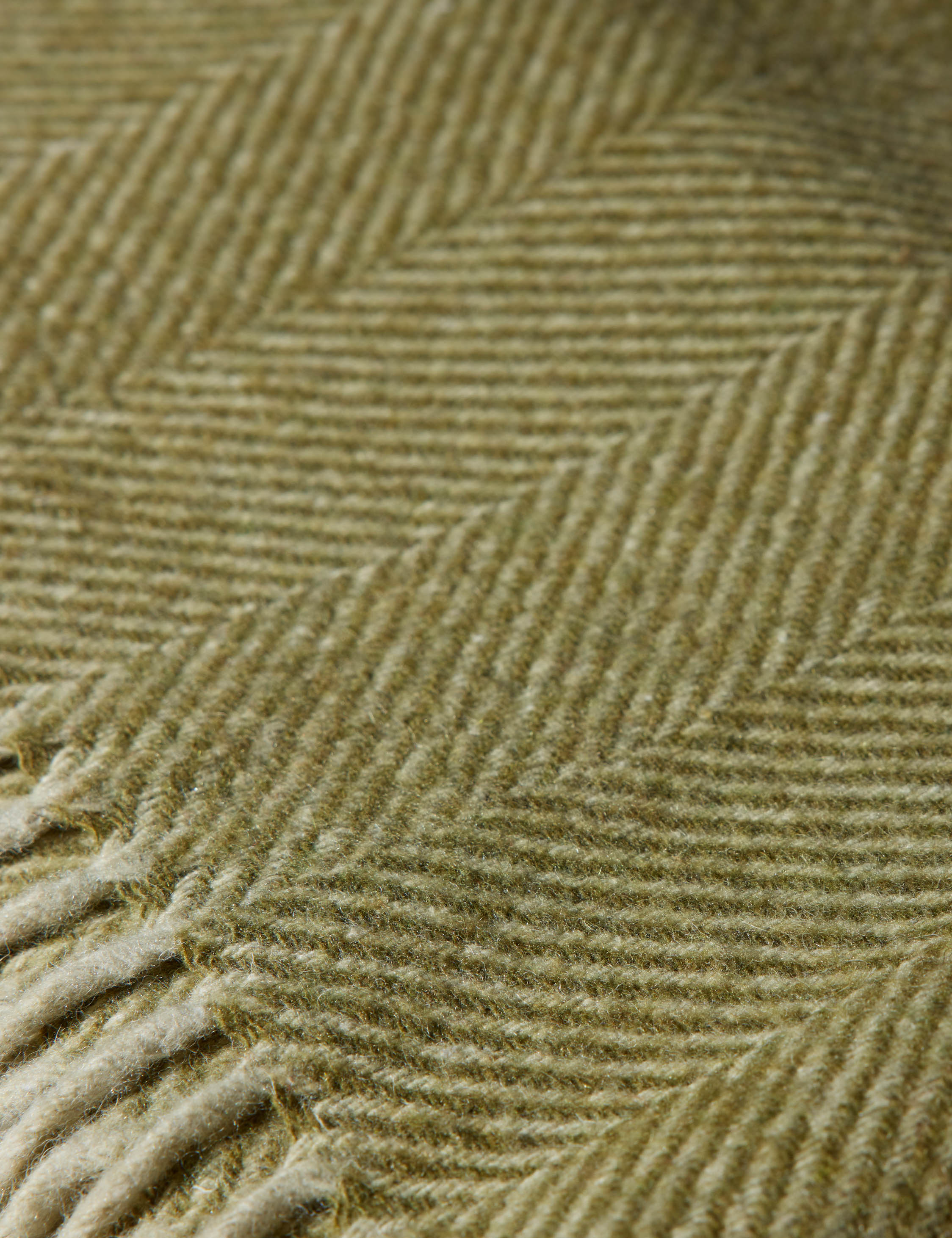 Bello Recycled Wool Throw | Soft, Durable Twill Weave Blanket