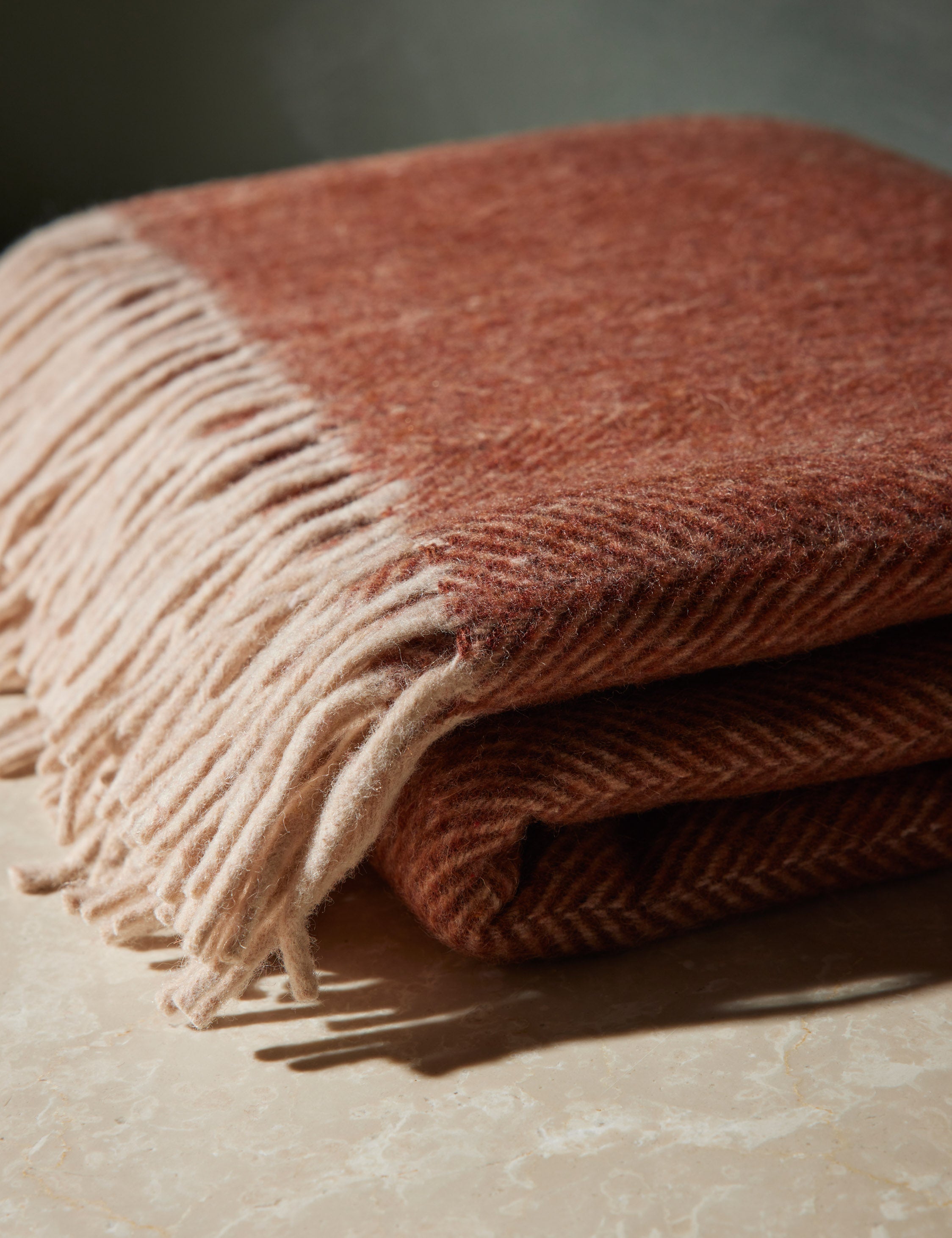 Bello Recycled Wool Throw | Soft, Durable Twill Weave Blanket