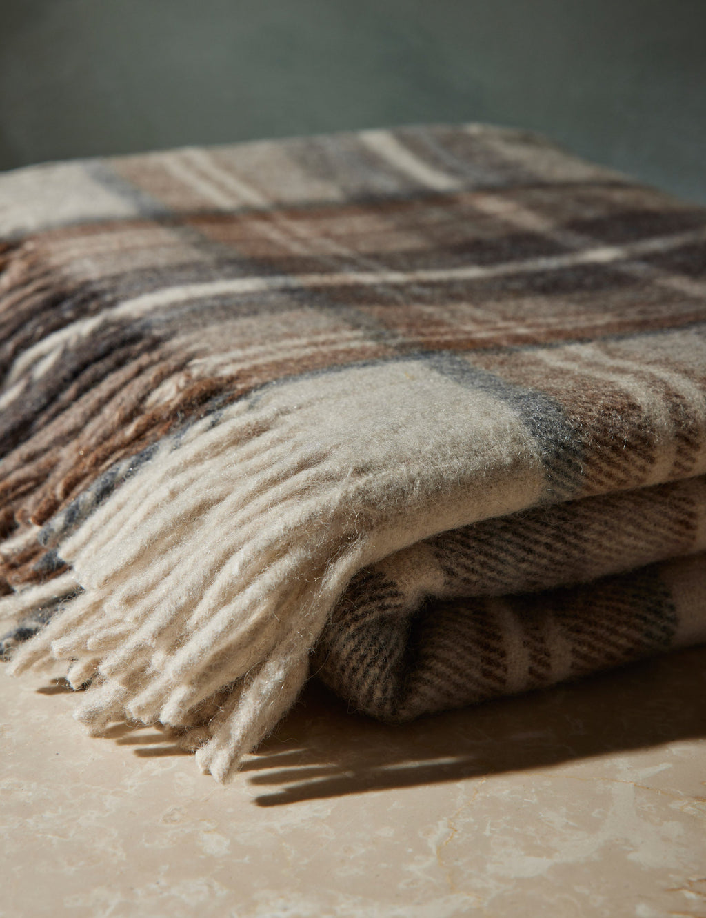 Bello Recycled Wool Throw | Soft, Durable Twill Weave