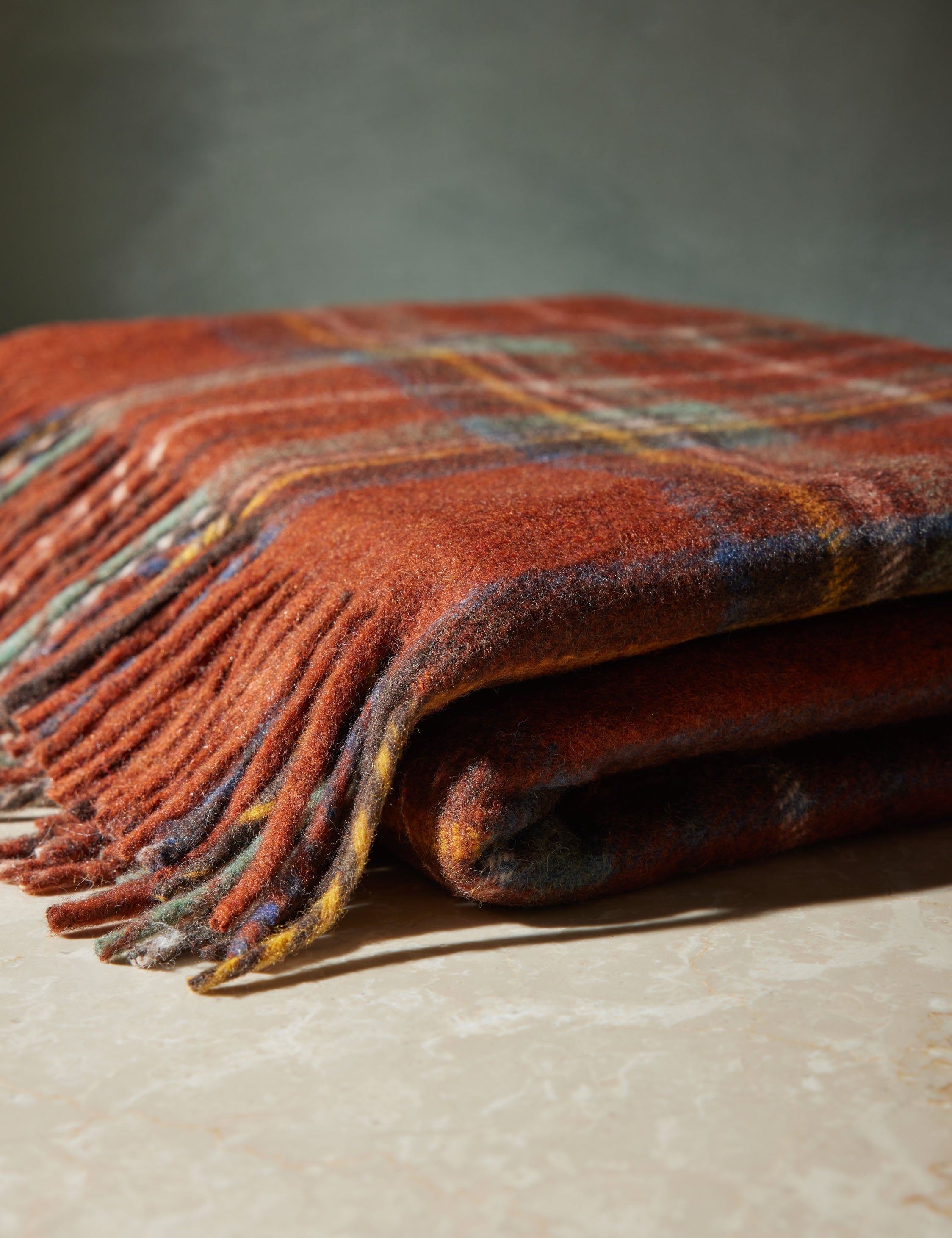 Bello Recycled Wool Throw | Soft, Durable Twill Weave