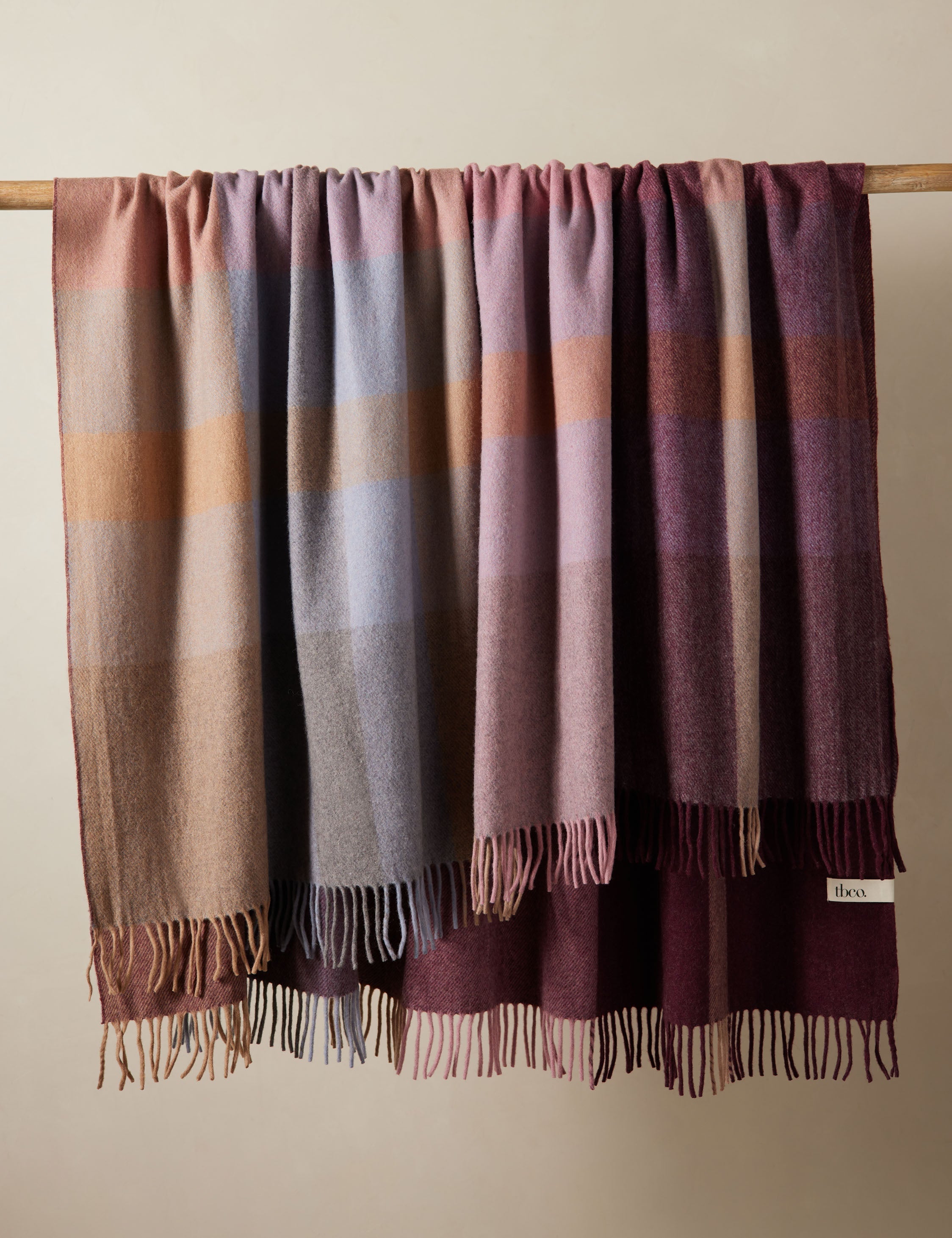 Bello Recycled Wool Throw | Soft, Durable Twill Weave Blanket