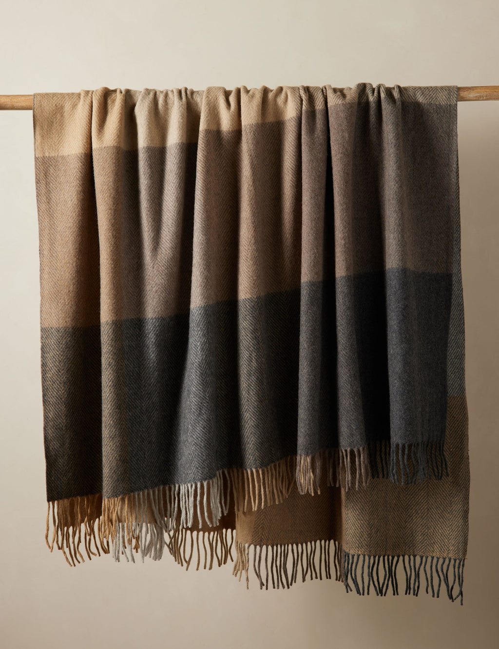 Bello Recycled Wool Throw | Soft, Durable Twill Weave Blanket