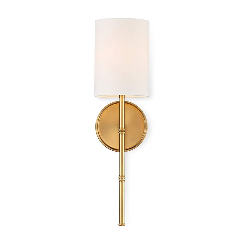 Brass Swing Shade Tall Wall Lamp