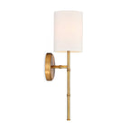 Brass Swing Shade Tall Wall Lamp