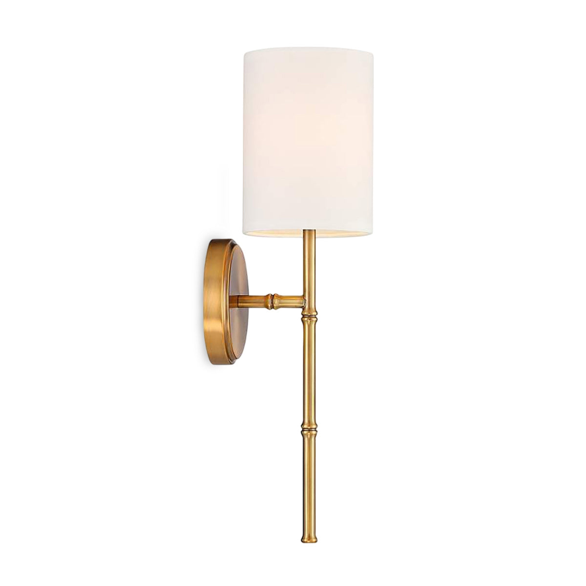 Brass Swing Shade Tall Wall Lamp