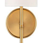 Brass Swing Shade Tall Wall Lamp