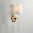 Brass Swing Shade Tall Wall Lamp