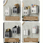 ReinerRaum: Wall Shelf Shower – multifunctional plastic shelf, waterproof & hanging without drilling for cosmetics & accessories