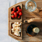 Dionara - Foldable Wooden Picnic Table with Wine Holder