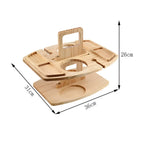 Dionara - Foldable Wooden Picnic Table with Wine Holder