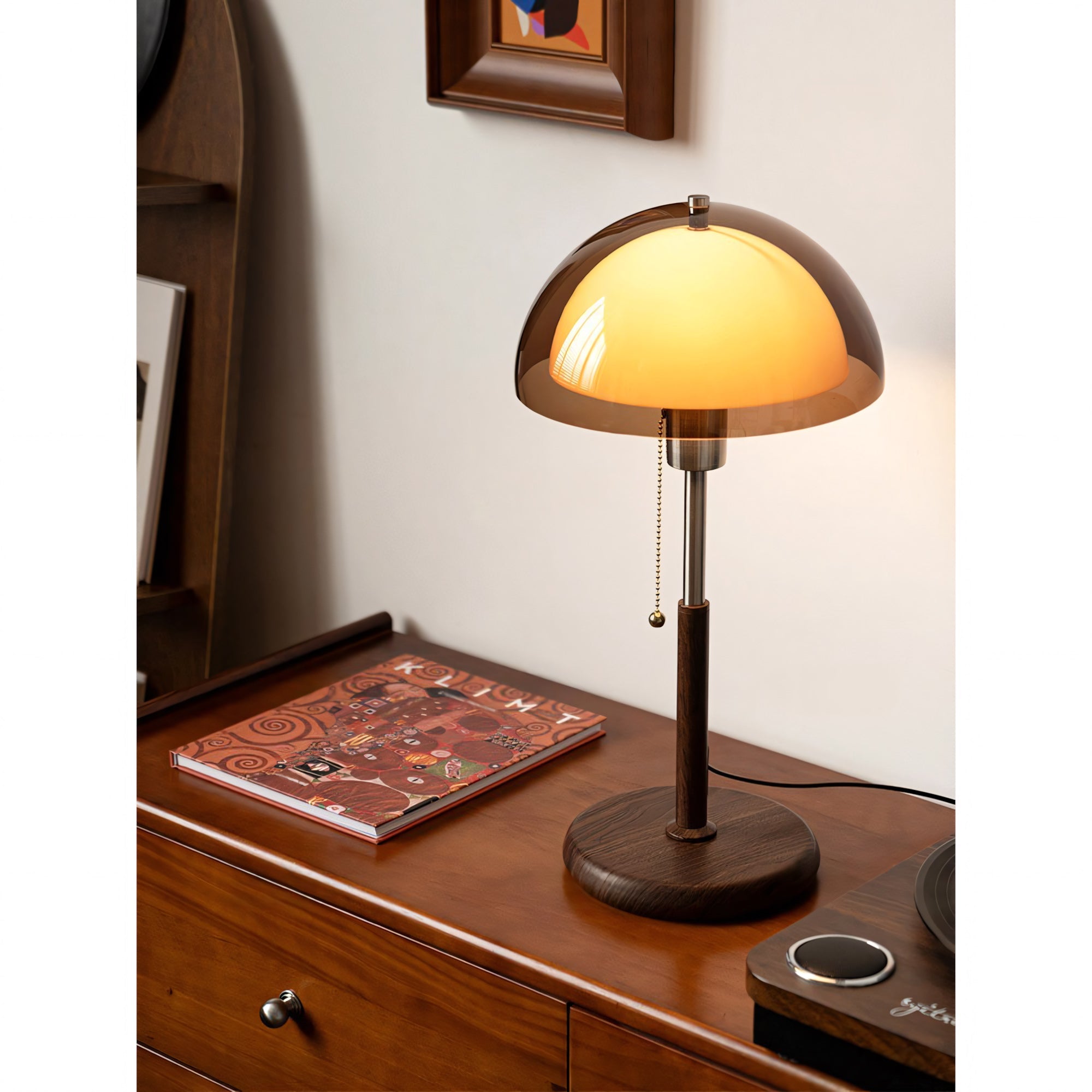 Remy Amber Dome Nostalgic Table Lamp
