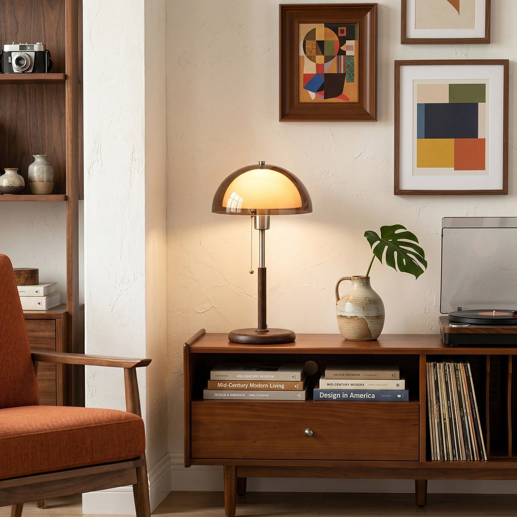 Remy Amber Dome Nostalgic Table Lamp