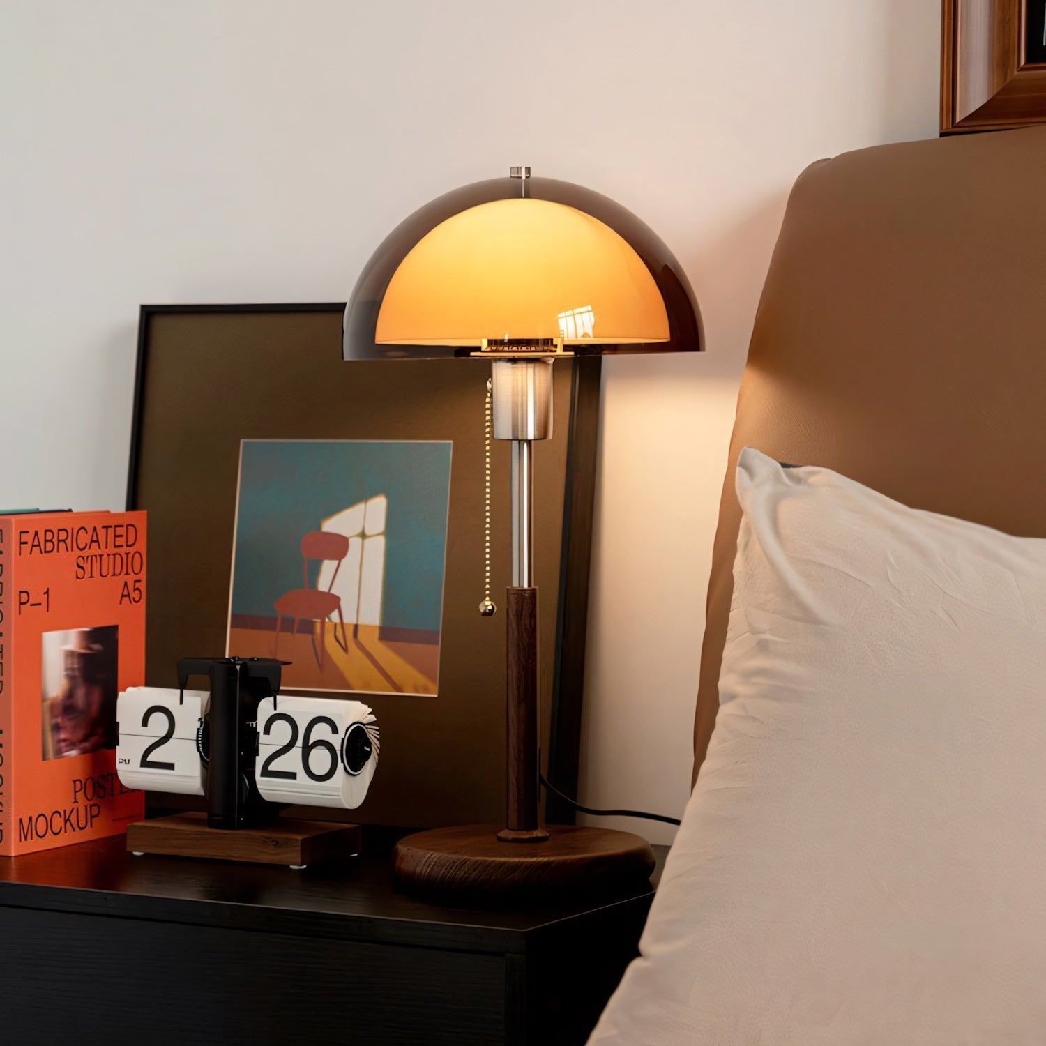 Remy Amber Dome Nostalgic Table Lamp