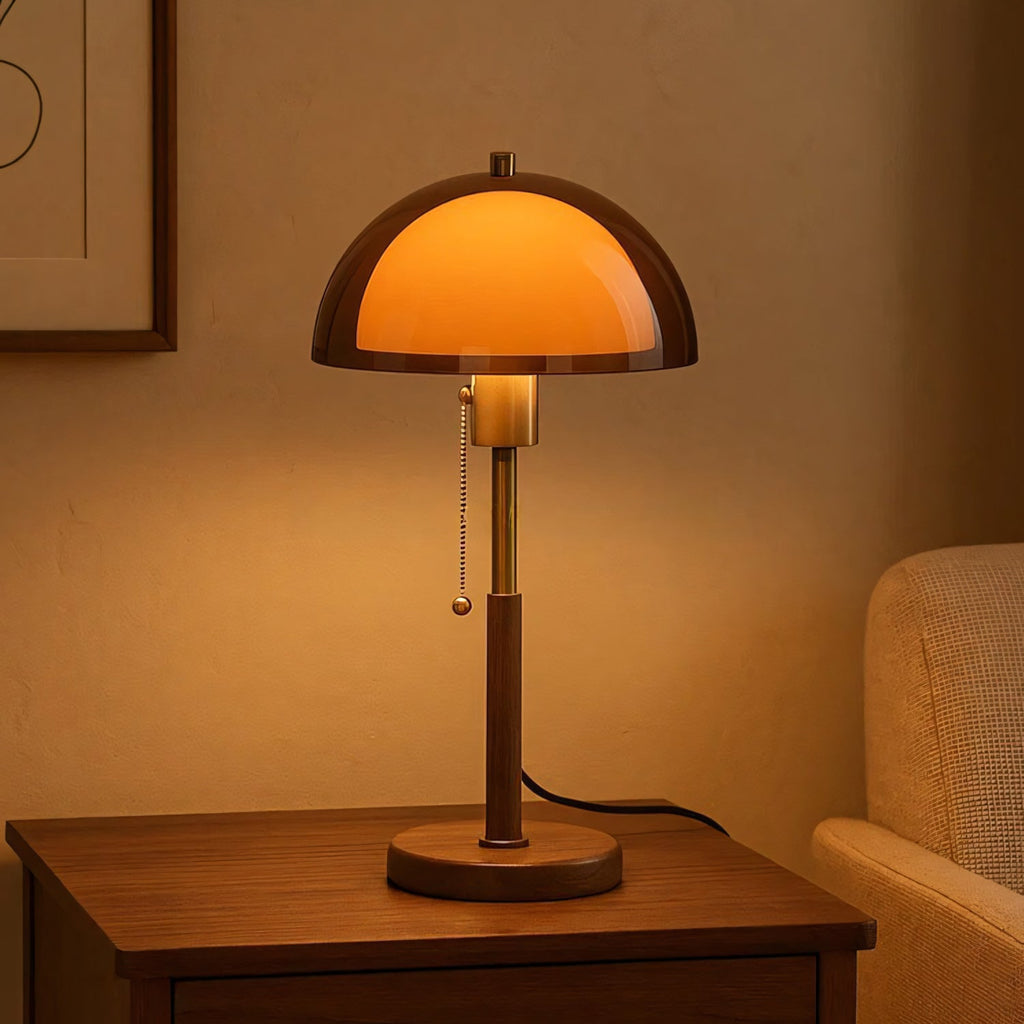 Remy Amber Dome Nostalgic Table Lamp